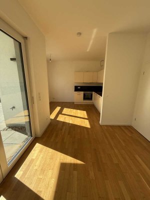 Moderne 2-Zimmer Wohnung mit Einbauküche und großer Terrasse