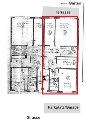 4-room apartment (Schwachhause, close to uni)  – €950 cold rent, available 01-02/25