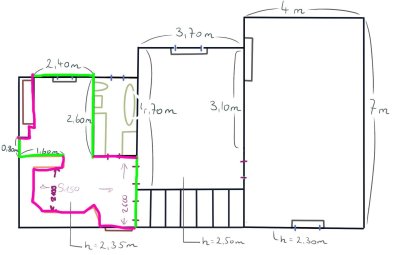 2-Zimmer Altbauwohnung mit Terrasse und Parkplätzen