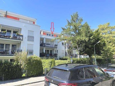 Exklusiv möblierte 2-Zi.-DG (3. OG) -Wohnung mit Südwest-Terrasse, 2,70 m Deckenhöhe – BJ-2013!