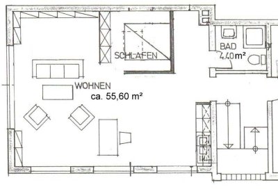 1-Zimmer-Wohnung mit Gartenblick in Flörsheim-Weilbach von Privat