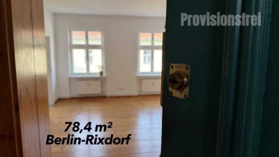 Neukölln: Stilvolle 78 m² Altbau-Wohnung – sofort bezugsfertig -Provisionsfrei