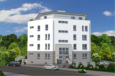 Erstbezug – hochwertige 3-Zi-Whg mit EBK, Terrasse, Garten, Aufzug u Stellplatz