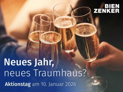 Sektempfang Samstag, 10. Januar 2026, 11-15 Uhr im Bien Zenker Musterhaus: 14542 Werder, Unger-Park