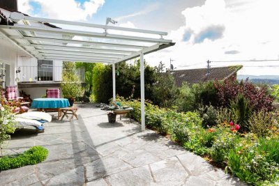 Einfamilienhaus mit sonnigem Garten und herrlicher Aussicht