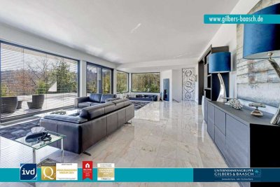 Exklusive Architektenvilla in ruhiger Bestlage mit Wellness-Oase, Swim-Spa & Heimkino