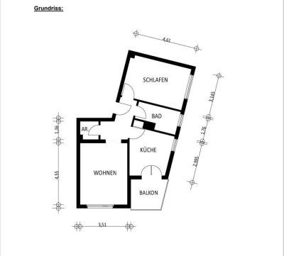 2-Zimmer-Wohnung, gut geschnitten - für den Eigenbedarf oder als Kapitalanlage