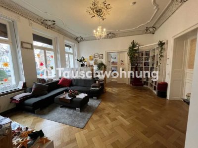 Tauschwohnung: Altbauwohnung mit Parkett und Stuckdecke, Gartenmitnutzung