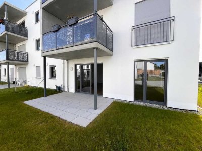 Helle 2-Zimmer-EG-Wohnung / Terrasse + Garten