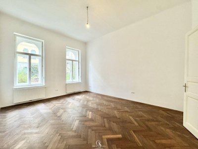 Charmante Ein-Zimmer-Altbauwohnung mit Balkon in zentraler Lage