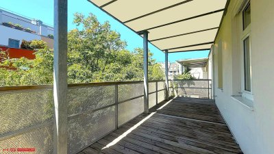 RARITÄT - CITYLAGE mit GRÜNBLICK - 18m² BALKON - 4 ZIMMER - 2 BÄDER / 2 WC - 4. LIFTSTOCK - STILHAUS