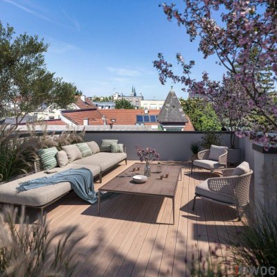 Exklusives Townhouse im Zentrum Nähe Stadtplatz | Erstbezug | Südwestseitiger Eigengarten und Dachgarten | Sole-Wasser-Wärmepumpe