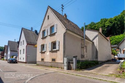 Wohnhaus mit Ausbaupotenzial und Scheune in Bruchweiler-Bärenbach