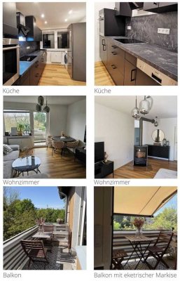 Provisionsfrei: Moderne 3,5-Zi. Wohnung mit Kamin, Garage & Nobilia-Küche (Sanierung 2023)