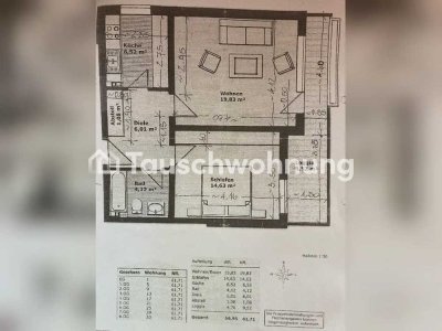 Tauschwohnung: 2 Room Apartment with Balcony in the 1st Floor