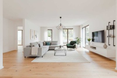 Erstbezug: Repräsentative Vier-Zimmer-Gartenwohnung mit  großzügigen Terrassen