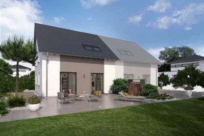 Klassisches Wohnen mit Satteldach - Doppelhaus (140 m²) mit Keller ab ca. 825.900 EUR inkl. Grundstü