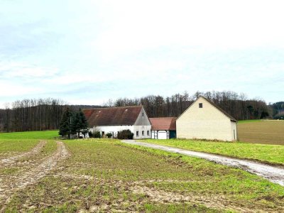 Ehemalige Hofstelle in Borgholzhausen mit zusätzlichen Ackerflächen! Wohnen und leben in der Natur!