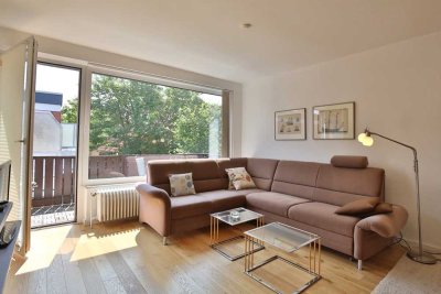Klein und fein mit Balkon am Wahrzeichen von Wangerooge