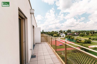 Hoch oben entspannen am eigenen Balkon - 2.Zimmer mit traumhaften Weitblick ins Grüne - Ruhig und Provisionsfrei mit Top-Ausstattung!