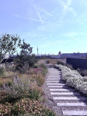 Modernes Wohnambiente mit Sky-Roof-Feeling - 4-Zimmer-Neubauwohnung in Alt-Moosach