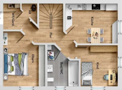 Neuwertige 3-Zimmer-Wohnung mit Balkon in Altmannstein/Sandersdorf