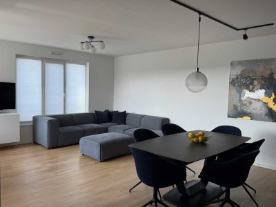 Moderne 4-Zimmer-Wohnung mit Balkon, EBK, Aufzug & Carport in Mannheim-Neuhermsheim