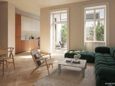 Altbauwohnung mit Terrasse im Erstbezug - CHIC and BRICK - Holochergasse 9