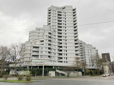 Vollständig möblierte 1,5-Zimmer Wohnung im 11. OG mit Eckbalkon in Gelsenkirchen-Altstadt