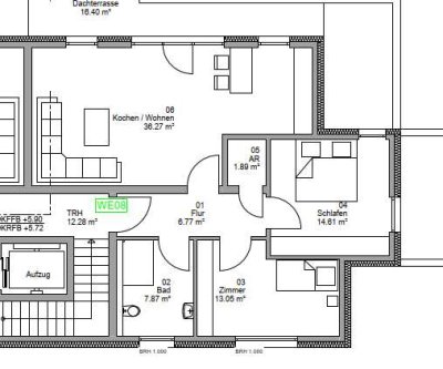 Zweitbezug:  Moderne 3-Zimmer-Terrassenwohnung mit Fußbodenheizung in Horhausen