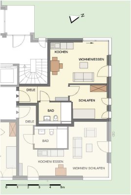 Moderne 2-Zimmer Wohnung im EG in Troisdorf-Sieglar