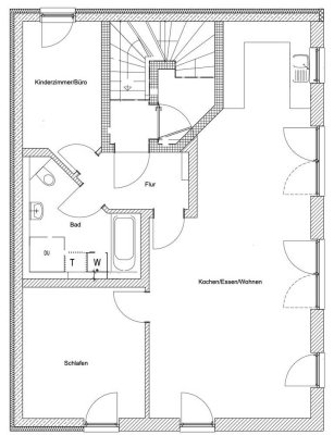 Moderne 3-Zimmer-Wohnung mit Dachterrasse in Peiting, Baujahr 2020