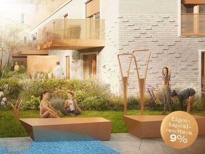 Vermögen aufbauen mit Stil: 1 Zimmer mit sonniger Terrasse