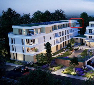 Erstbezug: Exklusive Penthouse-Wohnung mit Blick auf Taunus und Frankfurter Skyline (Wohnen 60 plus)