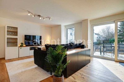 MÖBLIERT - WOHNEN IN NEUHAUSEN -  Moderne Maisonette-Wohnung mit Terrasse und Garten