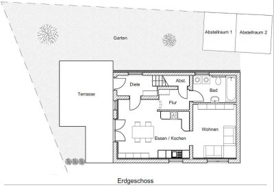 Sonnige 4-Zi.-Maisonette-Wohnung mit Terrasse und Garten in Altenmarkt an der Alz