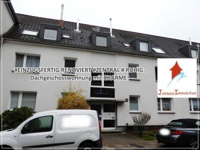 #EINZUGSFERTIG RENOVIERT #ZENTRAL # RUHIG: Dachgeschosswohnung mit CHARME!