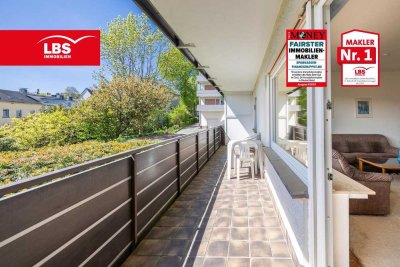 ruhige EG-Wohnung mit großer Loggia, großen Räumen und Garage