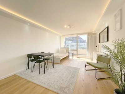Neue möbelierte 1 Zi.-Whg. mit West-Balkon und EBK direkt an der "Macherei" in Berg am Laim