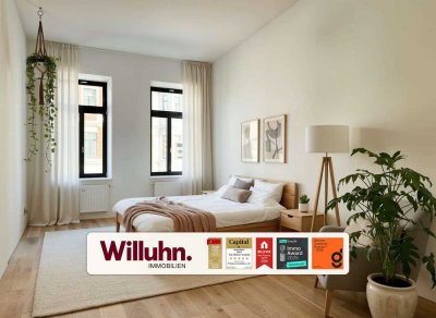 Frisch saniert! Terrassen-Wohnung am Zentrum-Ost | 2 Bäder | Fußbodenheizung | Stellplatz