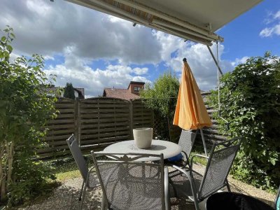Charmante Zweizimmerwohnung mit Terrasse, Garten und Stellplatz in Landau-Arzheim