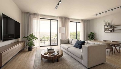 Modernes Einfamilienhaus mit Terrasse & Balkon – QNG-Standard