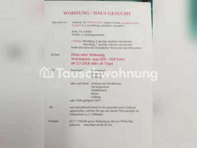 Tauschwohnung: Haus oder Wohnung gesucht