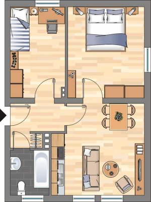 Gemütliche Etagenwohnung in Montabaur