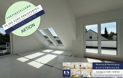Sofort beziehbar! - Moderne Neubau-3-Zimmer-Dachgeschosswohnung mit Sonnenterrasse und Balkon