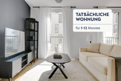 Donaumarina, Bestlage Donau & Innenstadt, direkt an der U-Bahn, 2 Zimmer mit Fitness, Sauna, Loggia (VIE119)