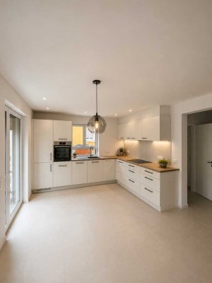 Stilvolle Erdgeschosswohnung (Neubau) mit Terrasse in Mannheim Feudenheim