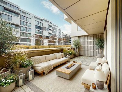 Sofort bezugsfrei: Neubauwohnung mit ca. 124 m², zwei Terrassen und hochwertiger Ausstattung