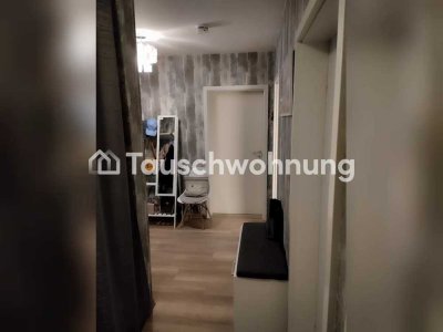Tauschwohnung: Zentrale 3- Raum Wohnung mit Terrasse, Keller, Parkplatz