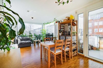 Zentral gelegene 1-Zimmer-Wohnung mit Balkon in Freiburg Rieselfeld